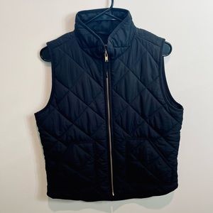 J Crew Mercantile Black Vest Size Medium NWOT